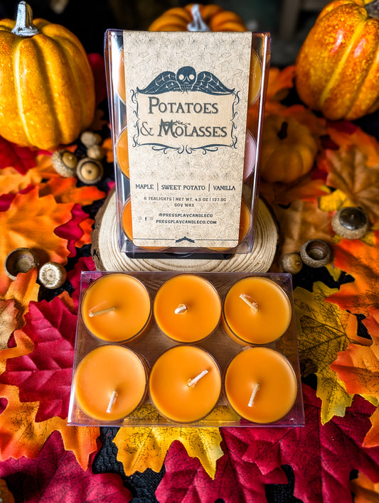 Potatoes & Molasses Tea Lights (6 Pack)